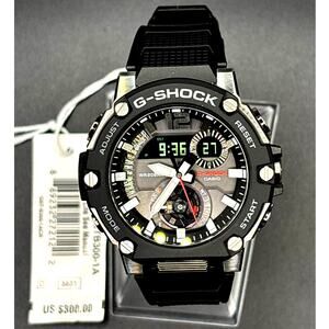 Casio G-Shock GSTB300-1A G-Steel Tough Solar Bluetooth Men's Watch NIBWT